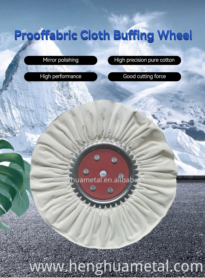 HENGHUA 2022 WHITE CLOTH BUFFING WHEEL HARDWARE SURFACE POLISHING